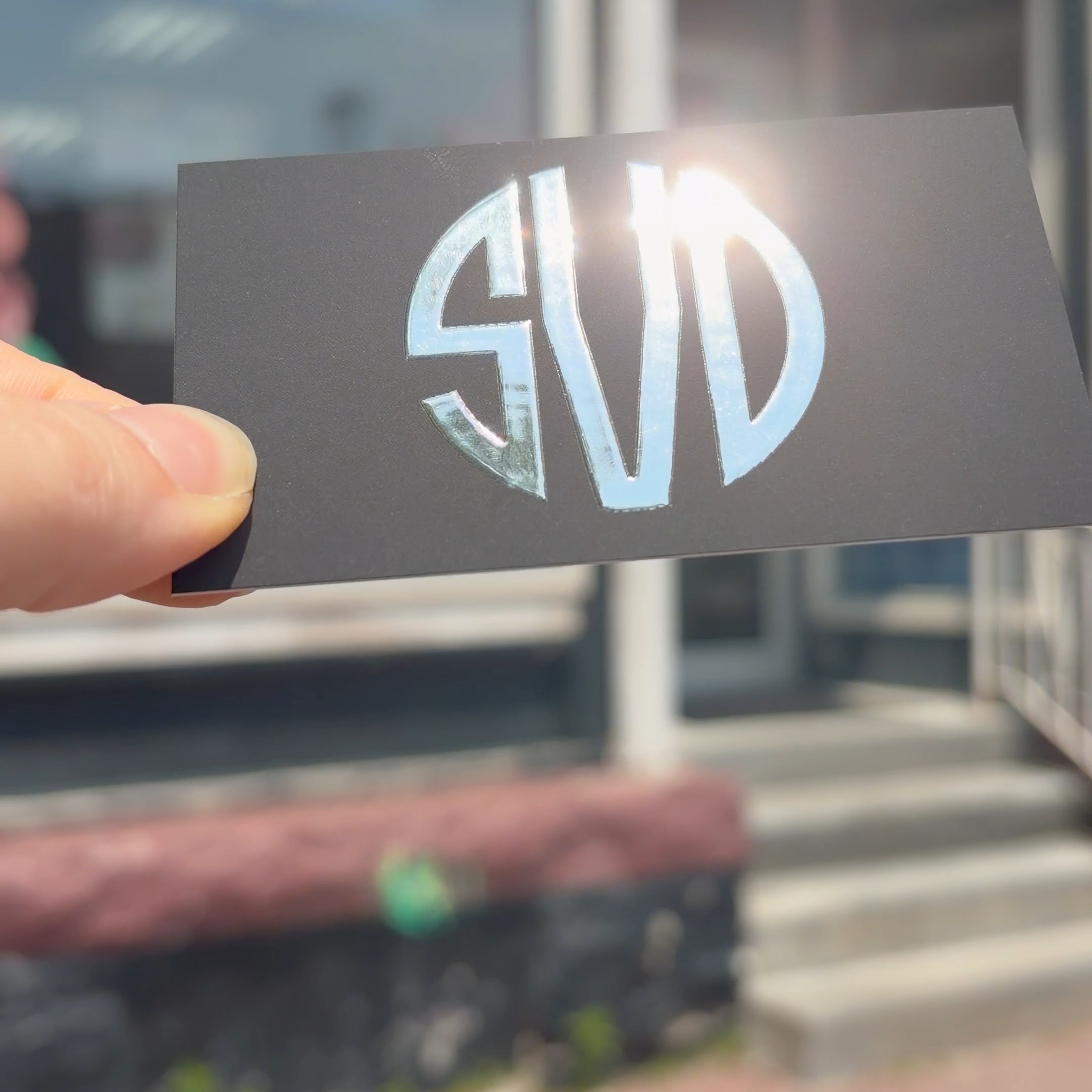 Silver foil cards for musician Serge Von Dietz!